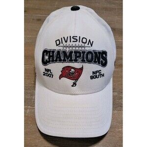 Tampa Bay Buccaneers 2007 NFC Champions Hat Cap Adjustable Sideline Reebok NFL